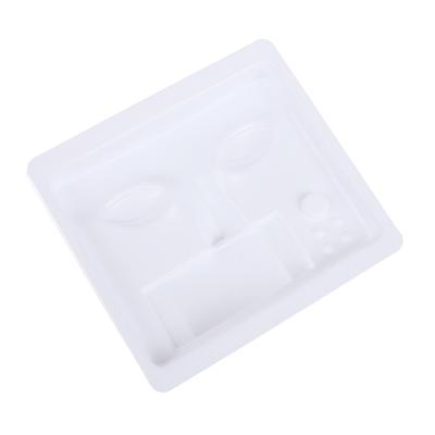 Testa di manichino in plastica per esercitazioni di extension di ciglia finte fatte a mano
