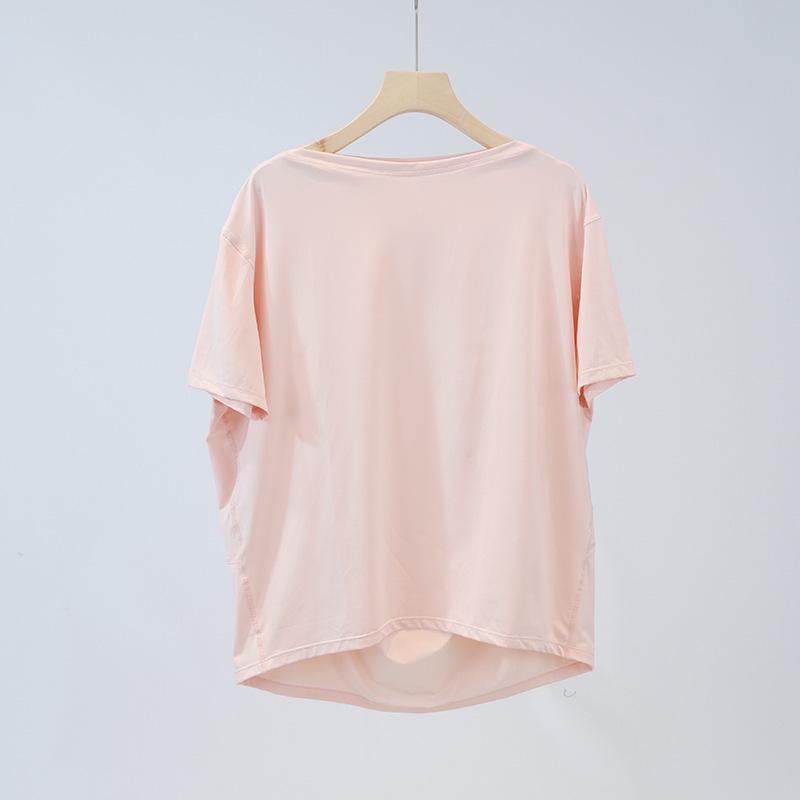 

Женская легкая солнцезащитная футболка для йоги с коротким рукавом, из ледяного шелка, слим-фит Size 10: 120–130 lbs