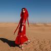 Yunnan Sanya Fairy Beach Red Dress - Women's Long Slimming Desert Travel Outfit