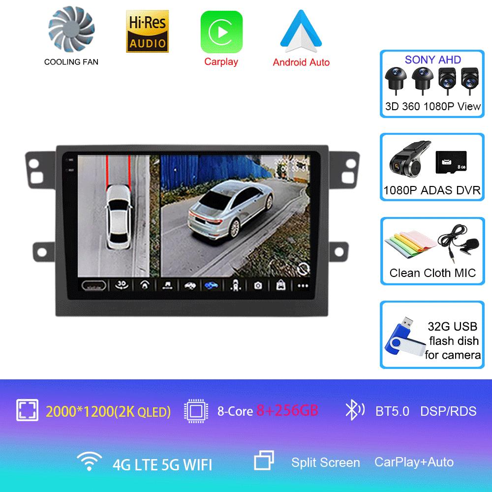 Android 14 For MAXUS T60 T70 Pickup 2017 - 2021 Car Radio Multimedia Video Player Navigation GPS 5G WIFI Carplay Auto 360 Camera