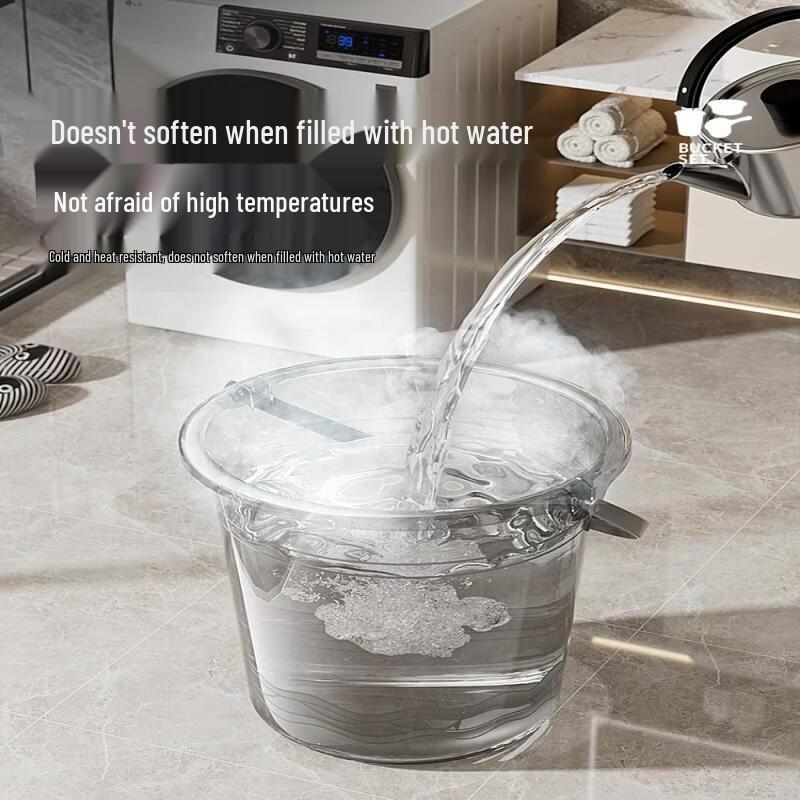 Xihe Transparent Portable Water Storage Bucket