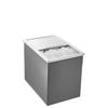 27,1L Einbau-Eiskühlbox Eisbehälter Eisbox Edelstahl 455x305x385mm