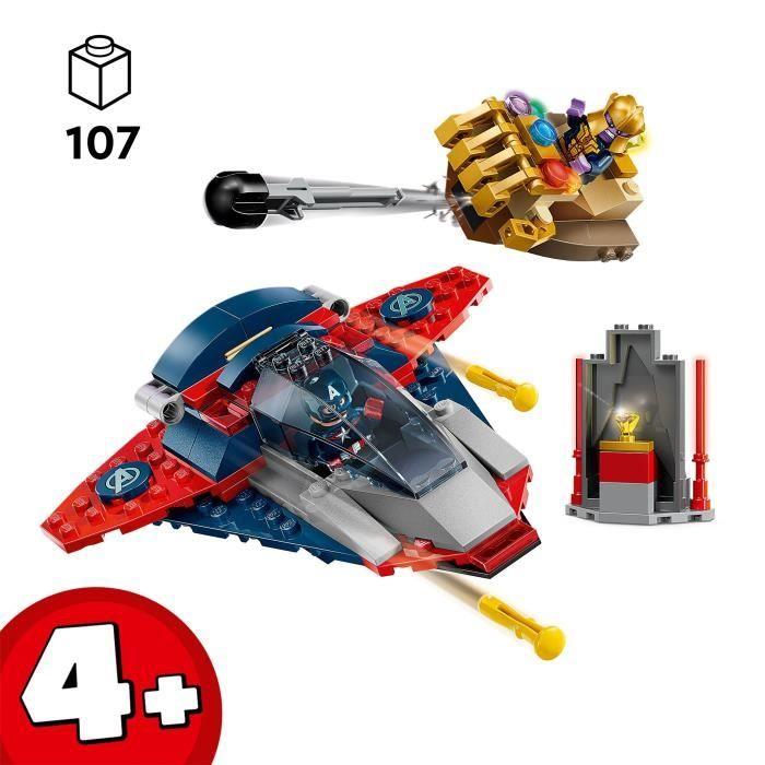 LEGO Marvel 76319 Captain America Vs Thanos - Airplane Toy for Children Ages 4+