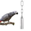 Cockatiel Parrot Toys Stainless Steel Hanging Bell Cage For Parrots Bird Squirrel Funny Chain Swing Toy Pet Supplies 2pc/lot
