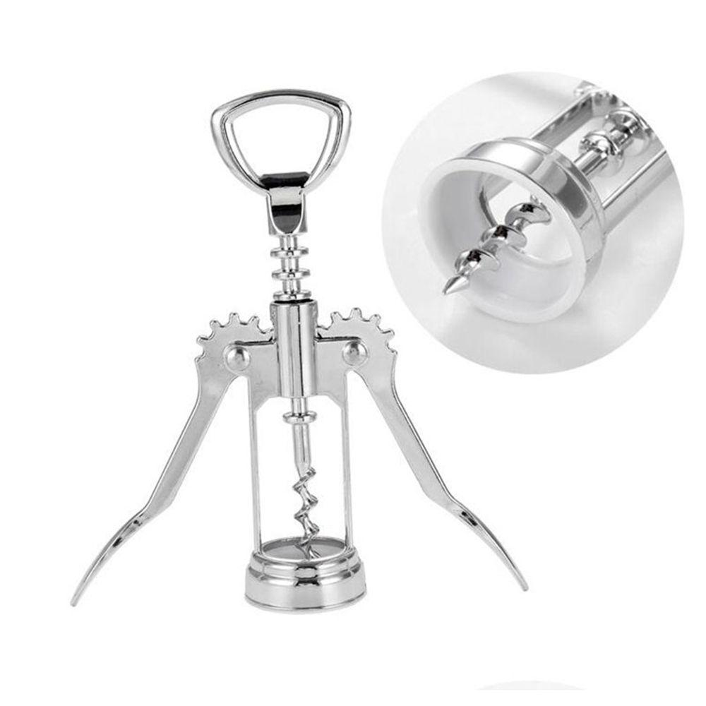Steel Beer Sommeliers Wing Type Wine Cork Remover Kitchen Dining Bar Tool Bottle Openers Corkscrews