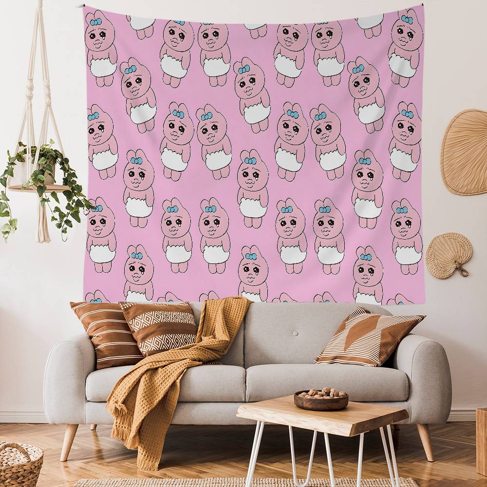 OOpanchu UUsagi Cartoon Cute Cartoon Tapestry For Living Room Home Dorm Decor INS Home Decor