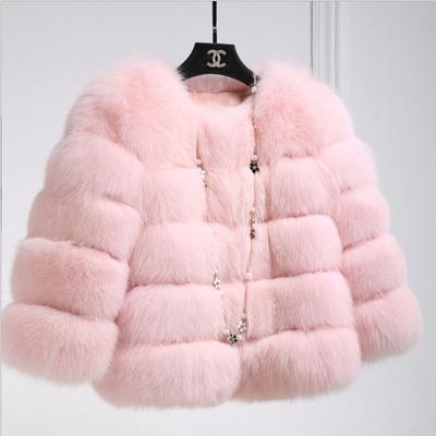Women's Fashion Faux Fur Coat Autumn Winter Women Short Faux Fox Fur Fluffy Jacket Ladies Furry Coats