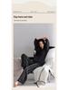 Women's Long Sleeve Rayon Cotton Pajama Set - Casual, Loose, Elastic Homewear for Autumn