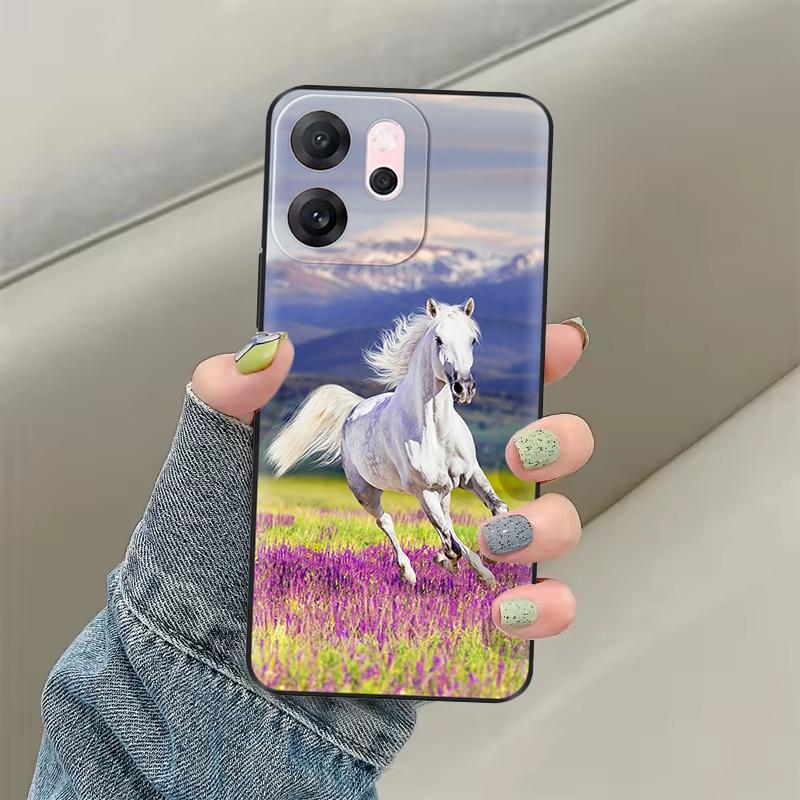 Per OPPO Reno14 F Custodia CPH2743 Cover Morbida in Silicone Gatto Carino Dipinto Protezione Fundas Per OPPO Reno 14F Reno14F Cover Posteriore Borse