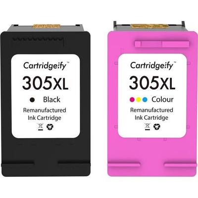 Ink Cartridge 305 XL Compatible with HP 305 305XL (Black and Color), for DeskJet 2710 2720 2721 2722 2723 2724, Plus 412[P466]