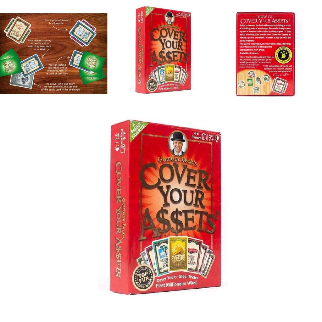Grandpa Becks Cover Your Assets Family Card Game With Strategy For Home Play And Kids