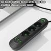 2m Extension Cord EU Plug Socket 3 USB Ports AC Outlet Multiprise Power Strip  Office Power Supply