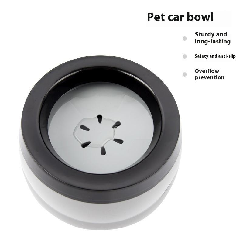 Pet Dog Bowls Floating Not Wetting Mouth Cat Bowl No Spill Drinking Water Feeder Plastic Portable Dog Bowl Support Accessories