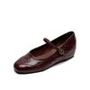 Fashion New Sheep Leather Mary Jane Shoes Round Toe Shoes for Women Fashion Versatile Handmade Shoes Internal Elevation Women Pumps