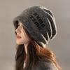 Women Fall Winter Cotton Beanie Hat With Ear Protection For Casual Warmth