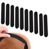 10Pc Hat Sweat Absorber Stickers Liner Bands Sweatband Visor Hat Size Reducer Caps Anti-dirty Strips Pads Tape Black/White Color