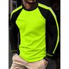 Sportowy Essential! Męska koszulka z długim rękawem raglanowym, Wygodny top casualowy