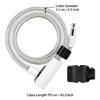 Flexible Coiled Cable Lock for Bikes with Integrated Key Lock Body and PVC-Sleeved Steel Line for Routine Parking