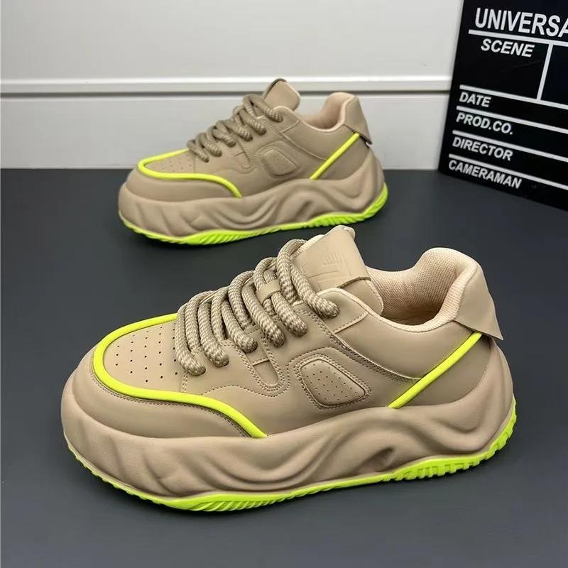 Дизайнерские мужские туфли нового стиля с цветными блоками — фото 15