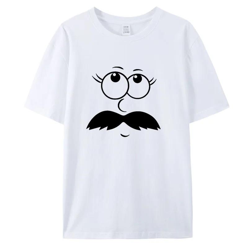 Women Unisex T-shirt Big Eyed Smiling FaceT-Shirts Unisex Harajuku O-Neck Short Sleeve Shirt