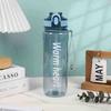 Water bottle American 800ML large capacity plastic cup men and women outdoor fitness sports high temperature anti-drop double drinking straw cup