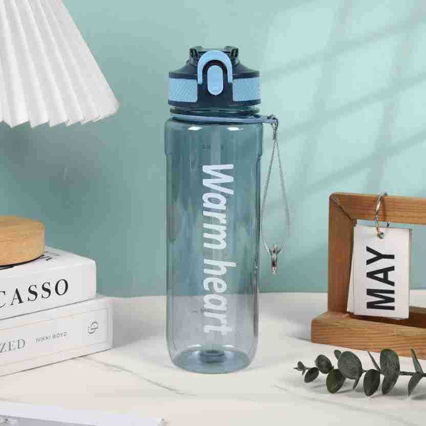 Water bottle American 800ML large capacity plastic cup men and women outdoor fitness sports high temperature anti-drop double drinking straw cup