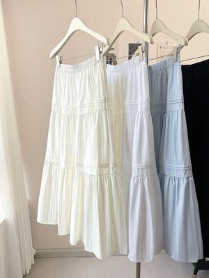 Damen Midi-Rock mit hohem Bund in A-Linie 2026 - Schlankmachendes, geschichtetes Design