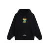 LI-NING Unisex 2023FW Cultural Series X Pablo Ientile Collaboration Loose Graphic Hooded Sweatshirt Black AWDT161-3