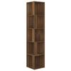 VidaXL Corner Cabinet Brown Oak 33x33x164.5 Cm Engineered Wood 816028