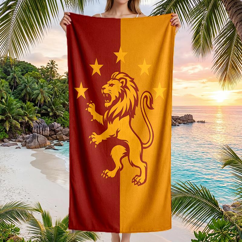 Galatasaray Fashion Beach Towel: Ideal for Summer Adventures Soft, absorbent and quick drying suitable for swimming and bathing