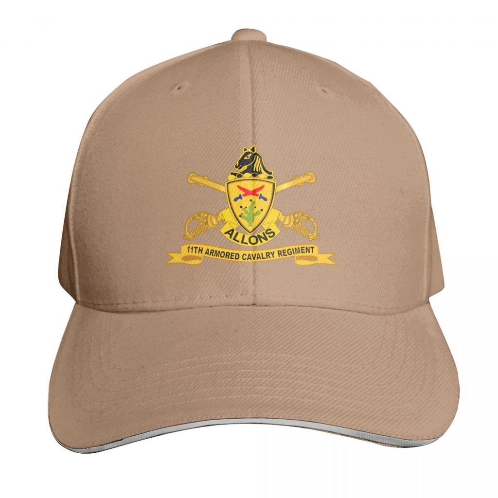 Army th Armored Cavalry RegiUnisext w Br Ribbon Baseball Cap Luxury Cap Big Size Hat Sunscreen designer cap Unisexs Womens