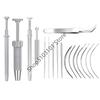 Taper Insertion Pin Tool Internal Thread Piercing For Tragus Lip Nose Piercing Stretching Tool Jeweler's Pick Up Tool