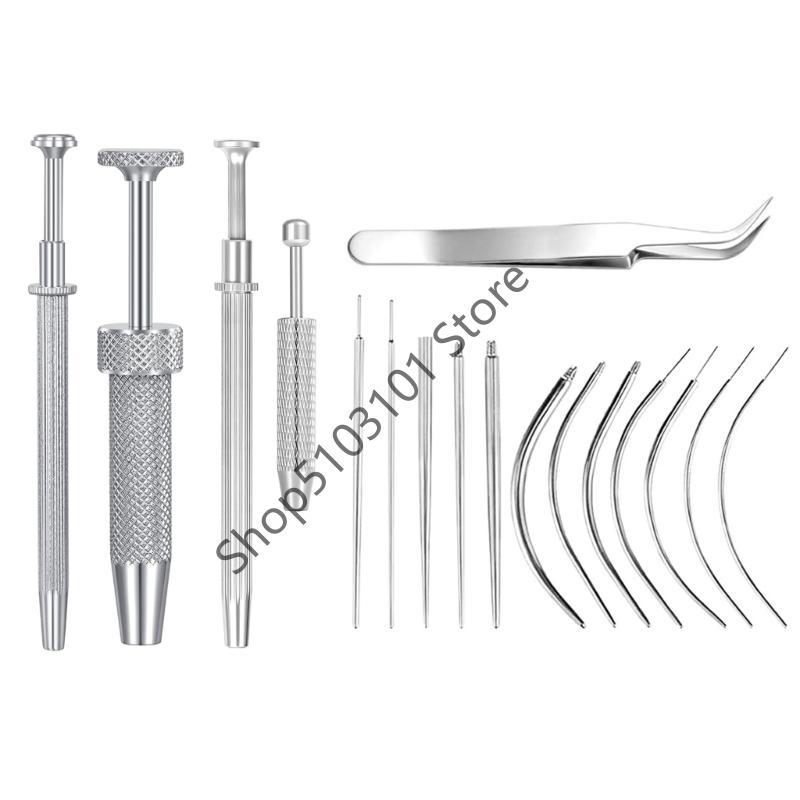 Taper Insertion Pin Tool Internal Thread Piercing For Tragus Lip Nose Piercing Stretching Tool Jeweler's Pick Up Tool