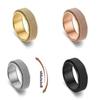 Neutral Stainless Steel Fidget Ring Grid Shaped Rotating Minimalist Jewelry for Relieving Stress and Anxiety Gifts