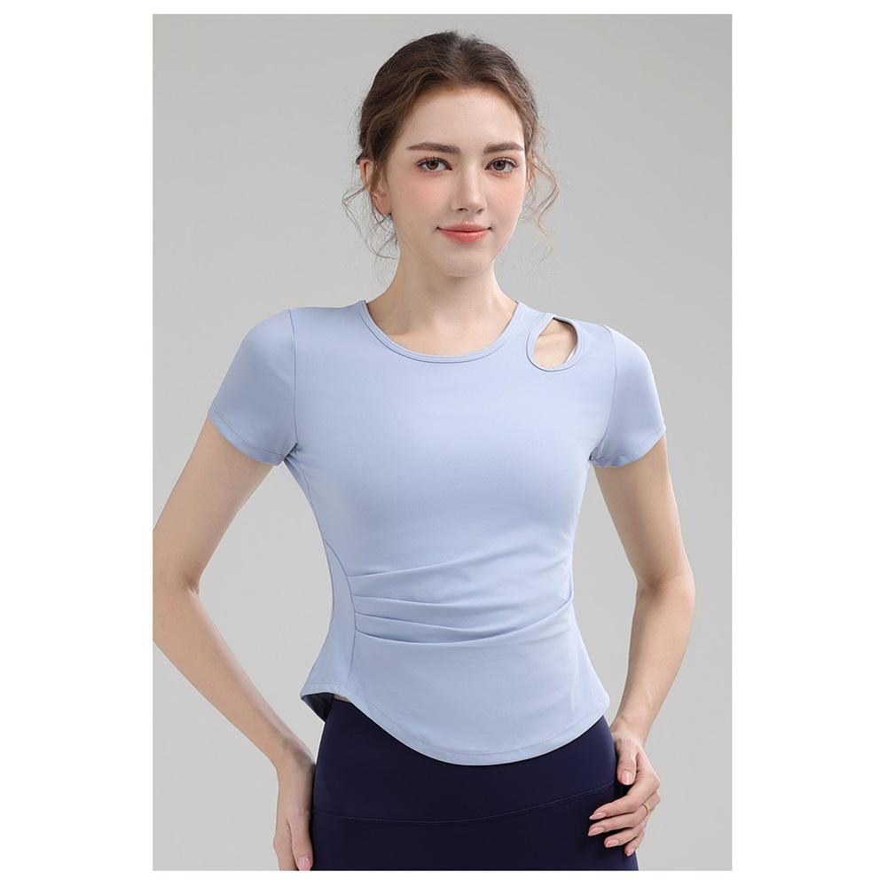 Summer High-end Sports And Fitness Yoga Wear With A Hollowed-out Waist-cinching Design, A Slimming Pilates Fitness Wear