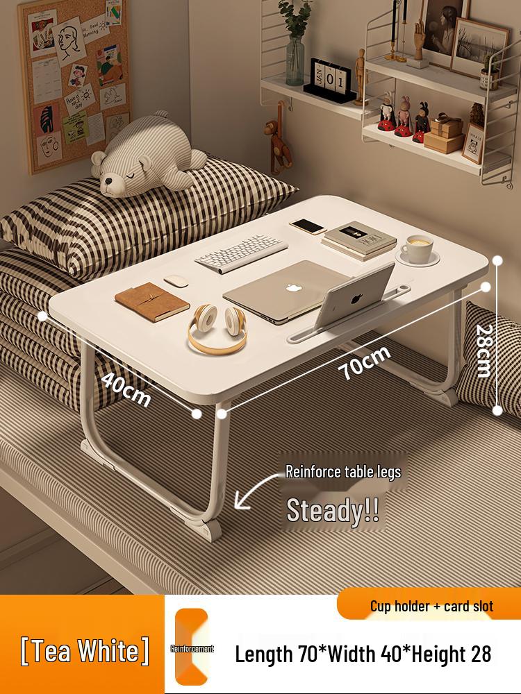 Compact Folding Bedside Desk – Ideal for Students, Dorms, and Offices