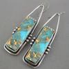 Wen Jade Turquoise Pattern Boho Style Women's Korean Style Couple Jewelry