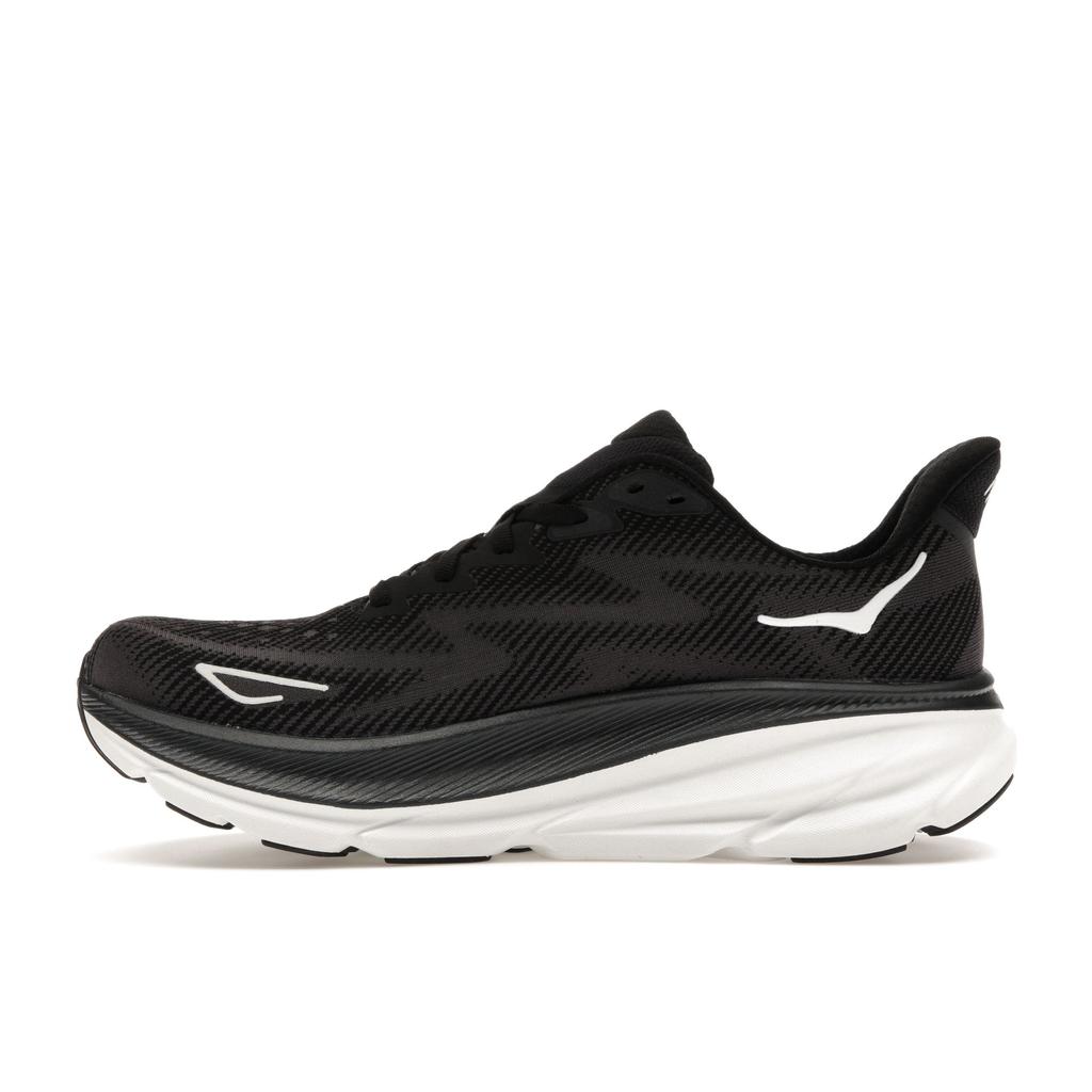 HOKA Clifton 9 Black White Men Sneakers 1127895-BWHT