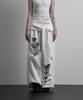 URBANUNIQUE LABEL Layered Tie Damaged Wide Pants (White)