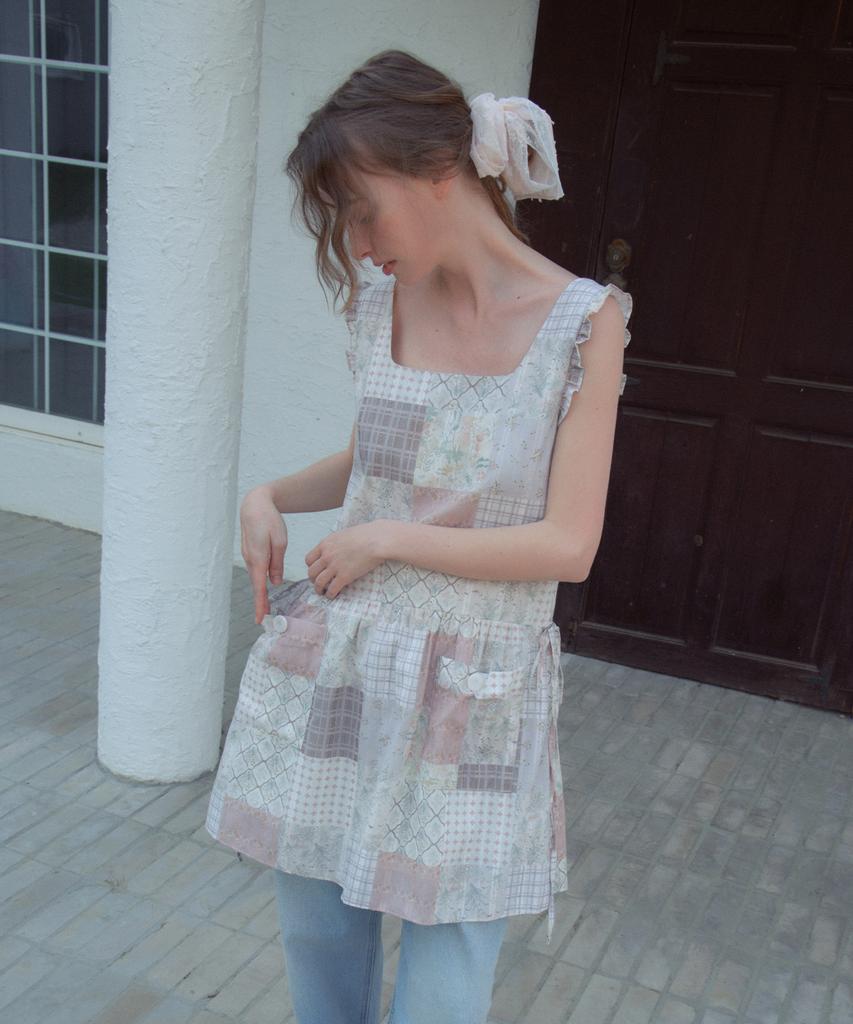 Aueonoseuteljia Patchwork Apron Dress_Pink(Ob6Op04)