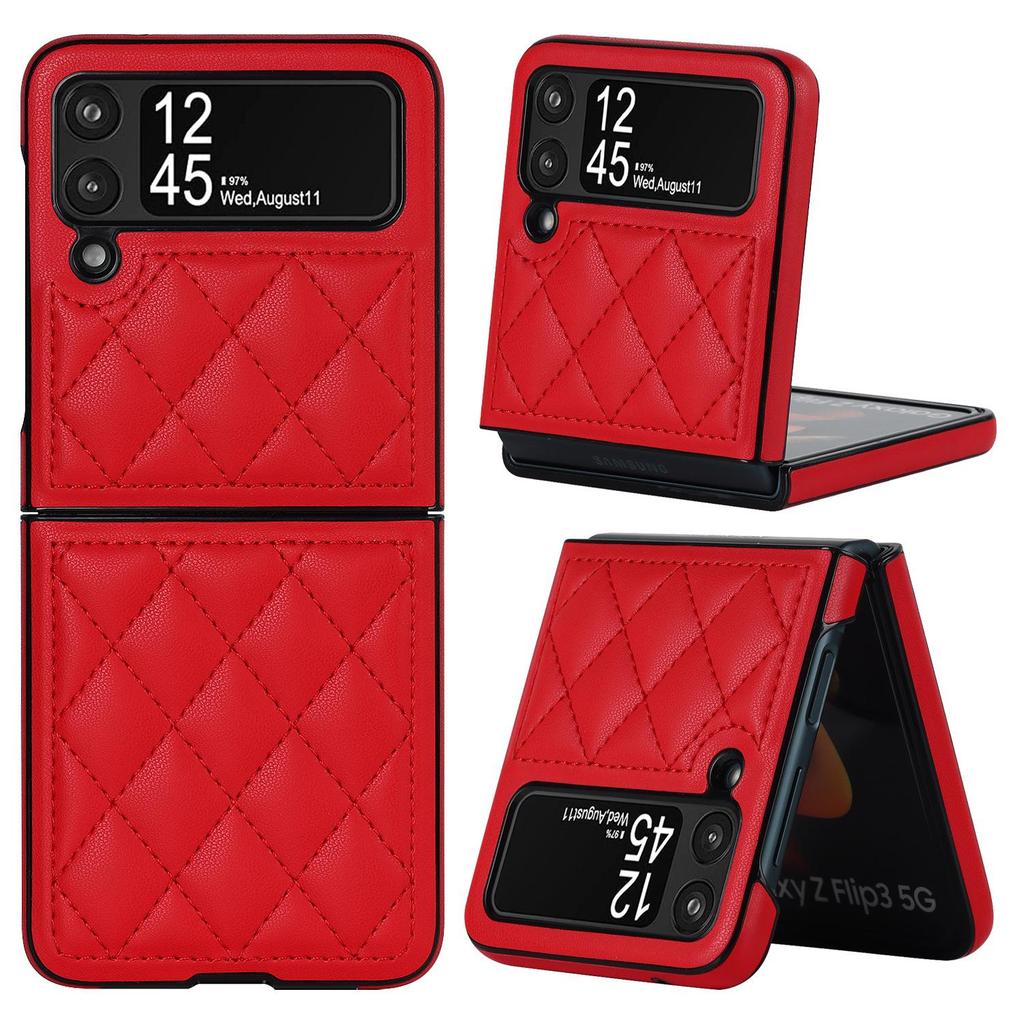Galaxy Z Flip6 Lambskin Texture Retro Protective Leather Case for Samsung Fold6