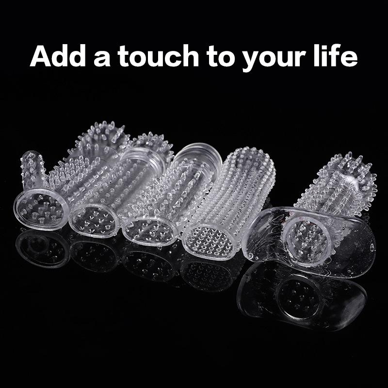 Flexible Crystal Spiked Penis Sleeve - Soft Elastic Adult Toy for Couples Enhancing Pleasure