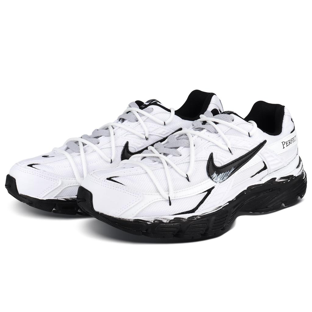 Nike Initiator Abrasion Resistant Breathable Low top Running Shoes Unisex Black White 394055-100(Team644-LK)