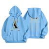 Unisex Casual Hooded Pullover Sweatshirt Long Sleeve Loose Fit Letter Print
