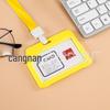 Double-Sided Transparent Colored ID Badge Holder Sleeve