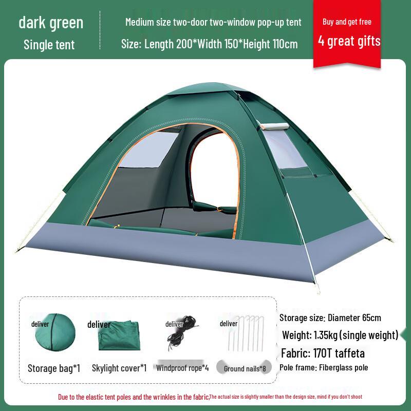 OEING Portable 2-3 Person Camping Tent