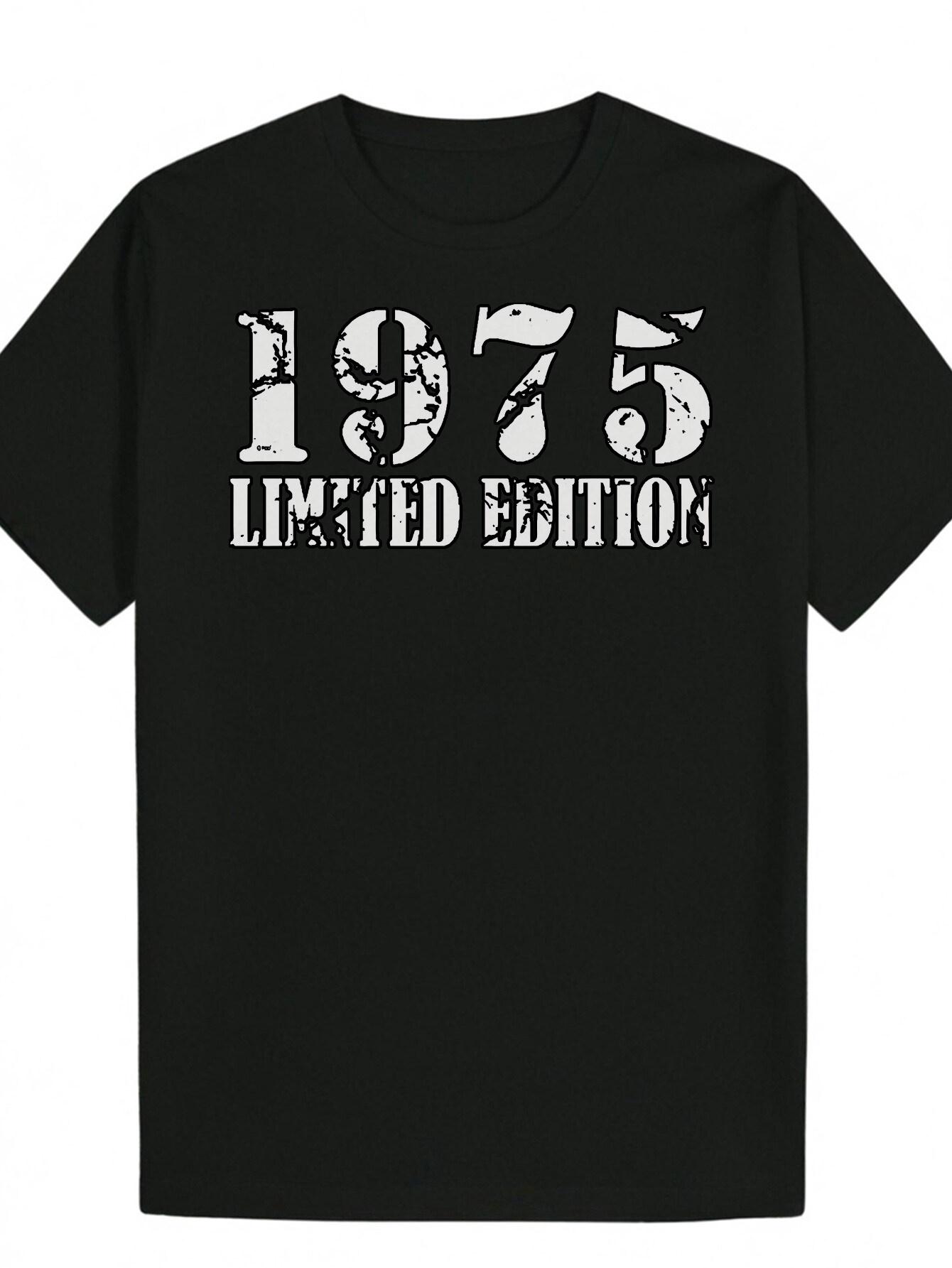 1975 Limited Edition Graphic T-shirt - Distressed White Letter Print XXXXL