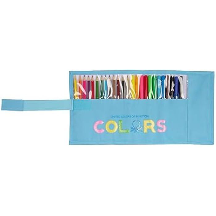 Trousse Enroulable - SAFTA - Benetton Spring - Rose - Enfant 5-14 Ans - Synthétique