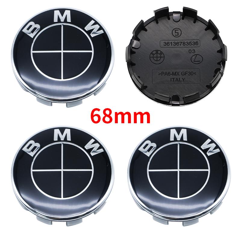 BMW 4Pcs 56mm 68mm Wheel Center Caps For BMW 50th Anniversary M Power Carbon Fiber Hubcap Emblem Badge E46 E90 F10 F30 G20 X5