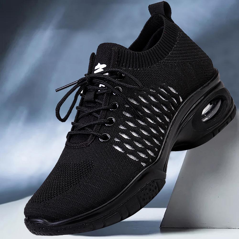 Women's Modern Dance Sneakers Soft Bottom Ballroom Jazz Sneakers Breathable Air Cushion Outdoor Women's The Old Beijing Shoes